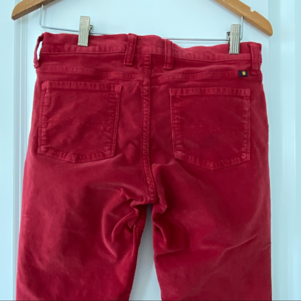 Lucky Brand Corduroy Size 6/28 Brick Red Skinny Jeans w MEASUREMENTS